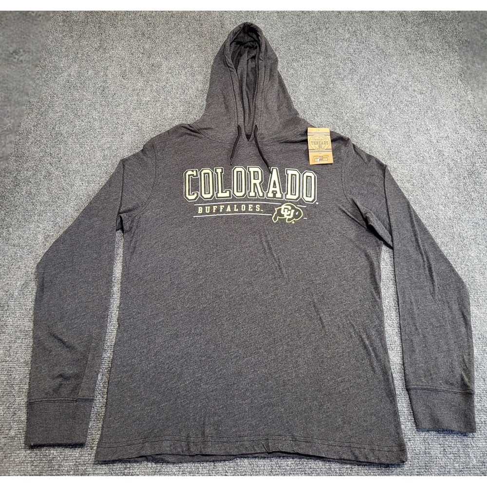 Rivalry Threads Colorado Buffalos CU Buffs Hoodie Sweatshirt Size Medium Gray